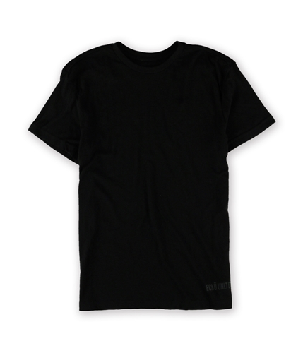 Ecko Unltd. Womens Solid Crew Basic T-Shirt black XS