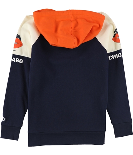 NFL Team Apparel Youth Chicago Bears Color Block Full-Zip Hoodie