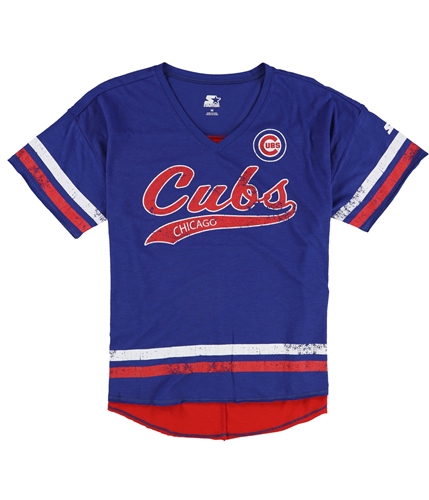 STARTER Womens Chicago Cubs Graphic T-Shirt cgc M