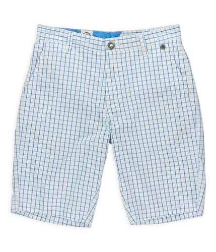 Volcom Mens Adit Plaid Casual Bermuda Shorts bluewhite 29