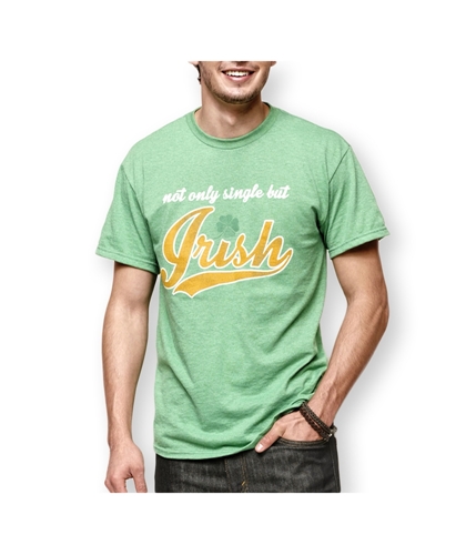 Delta Apparel Mens Not Only Single Graphic T-Shirt green S