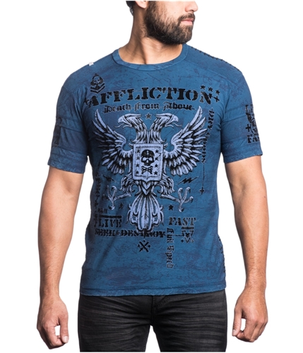 Affliction Clothing Mens Logo Graphic T-Shirt nhkl L