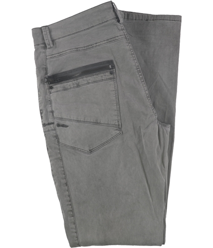 Rogue State Mens Zipper Pockets Casual Trouser Pants lightgrey 32x33