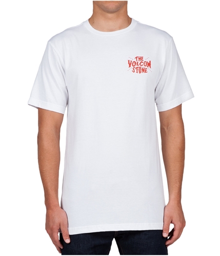 Volcom Mens Stonemade Graphic T-Shirt wht S