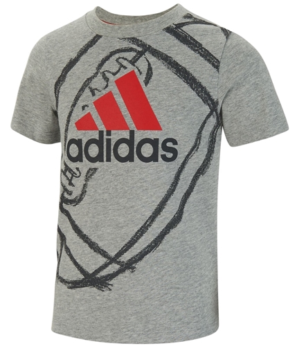 Adidas Boys Touchdown Graphic T-Shirt greywired 4
