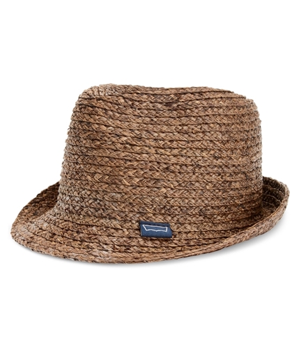 Levi's Mens Raffia Fedora Trilby Hat brown M/L