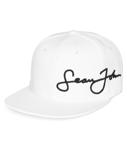 Sean John Mens Signature Baseball Cap white One Size