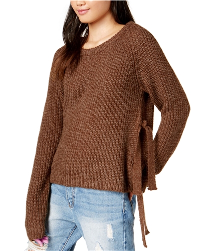 ASTR The Label Womens Lexie Knit Sweater brown S