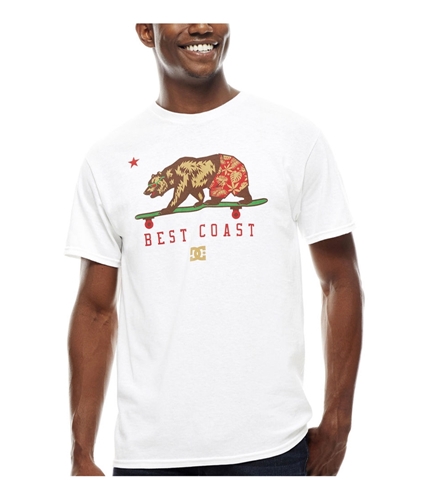 DC Mens Cali Bear Graphic T-Shirt wbno S