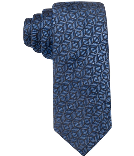 Alfani Mens Geometric Self-tied Necktie black One Size