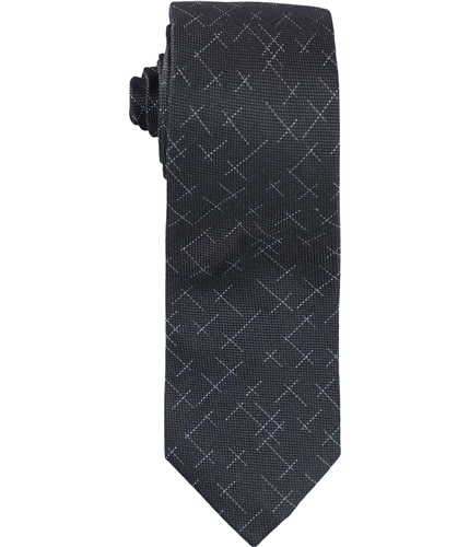Alfani Mens Reed Dash Self-tied Necktie charcoal One Size