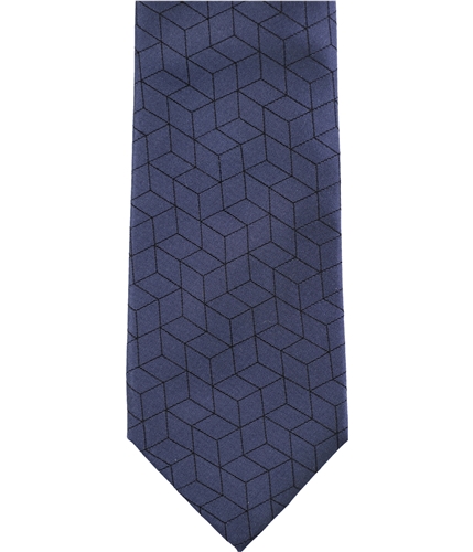 Alfani Mens Geomtric Diamond Self-tied Necktie navy One Size