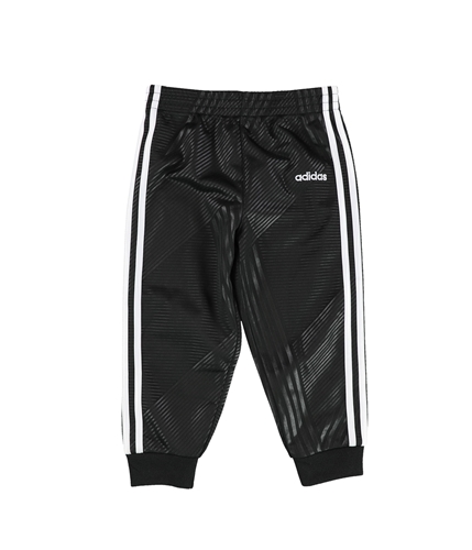 Adidas Girls Striped Athletic Track Pants black 18 mos/12