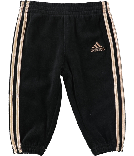 Adidas Girls Velour Athletic Track Pants black 12M/9
