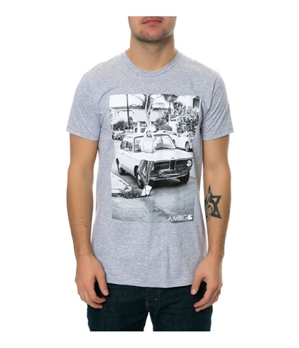 AMBIG Mens The Trusted Photo Graphic T-Shirt heathergrey S