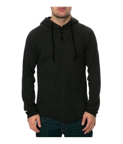 AMBIG Mens The Watson Hooded Thermal Sweater hthrcharcoal S