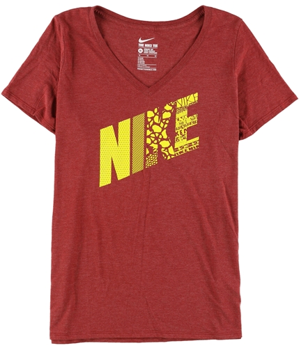 Nike Womens Athletic Cut Basic T-Shirt crimson XL