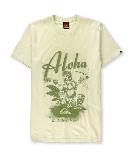 Quiksilver Mens Hula Chop WU3 Graphic T-Shirt sew0 S