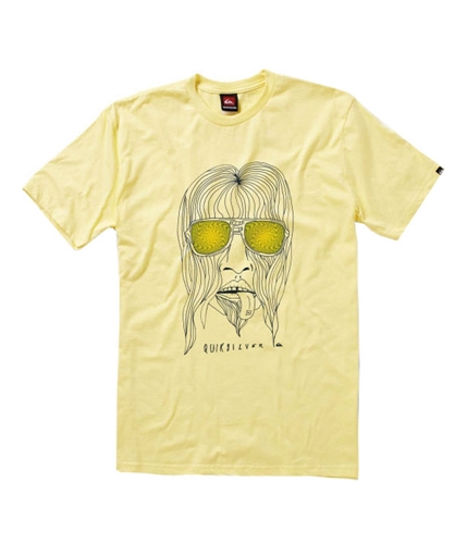 Quiksilver Mens Whoa Man Graphic T-Shirt yel S
