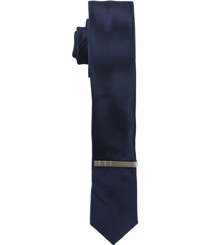 Alfani Mens Stripe Self-tied Necktie black One Size