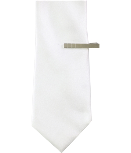 Alfani Mens Solid Skinny Self-tied Necktie white One Size