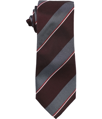 Alfani Mens Tremont Stripe Self-tied Necktie silverred One Size