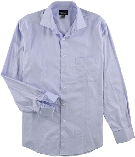Alfani Mens Classic Fit Performance Button Up Dress Shirt blue 22