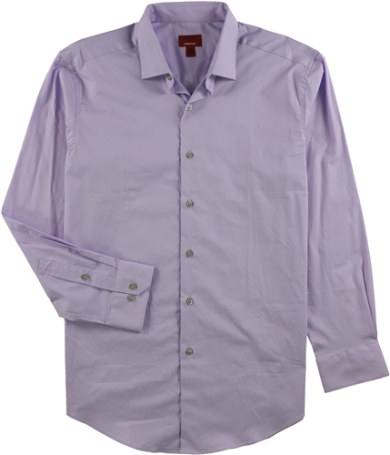 Alfani Mens Spectrum Slim Fit Button Up Dress Shirt lilacsolid 14-14.5