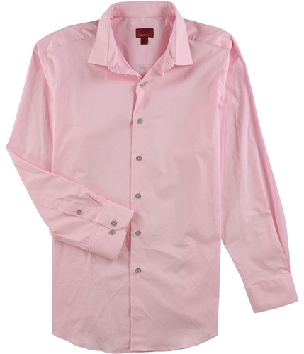 Alfani Mens Stretch Button Up Dress Shirt pinksolid 16.5