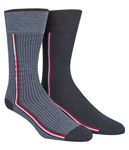 Tommy Hilfiger Mens 2 Pk. Midweight Socks blue One Size