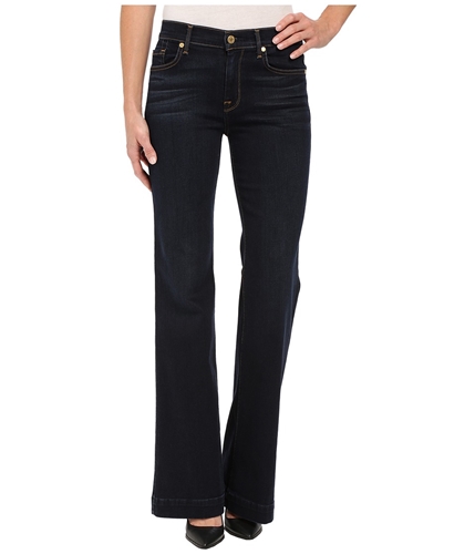 7 For All ManKind Womens Ginger Flared Jeans darkmadrid 25x33