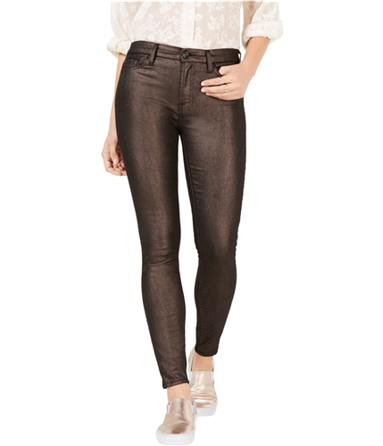 7 For All ManKind Womens Metallic Super Skinny Skinny Fit Jeans darkgray 26x28