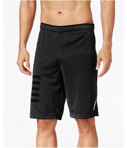 Reebok Mens Knit Athletic Workout Shorts black M