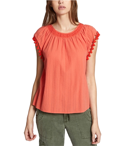 Sanctuary Clothing Womens Gobi Knit Blouse chili XS