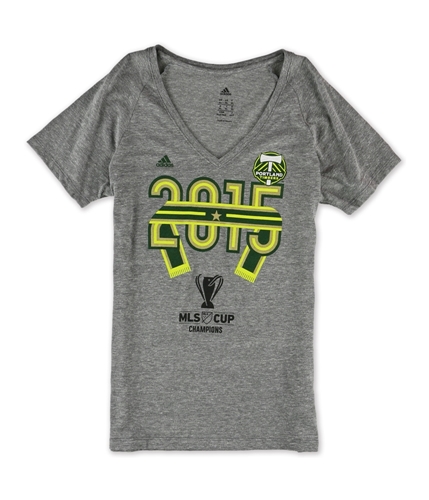Adidas Womens 2015 MLS Cup Champion Graphic T-Shirt hthrgry M