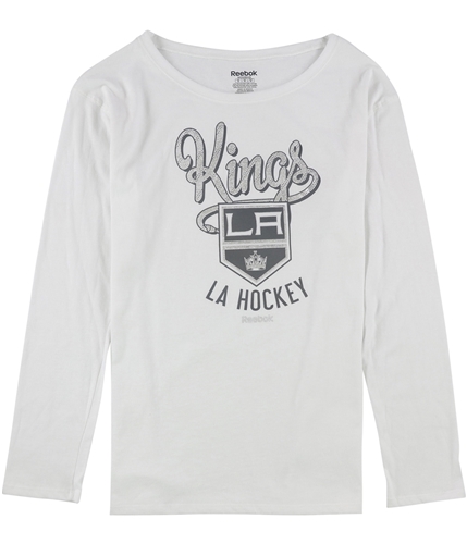 Reebok Womens Kings LA Hockey Graphic T-Shirt white M
