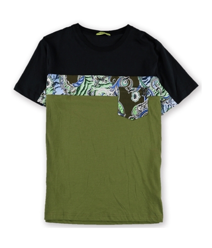 Versace Mens Pullover Graphic T-Shirt green M