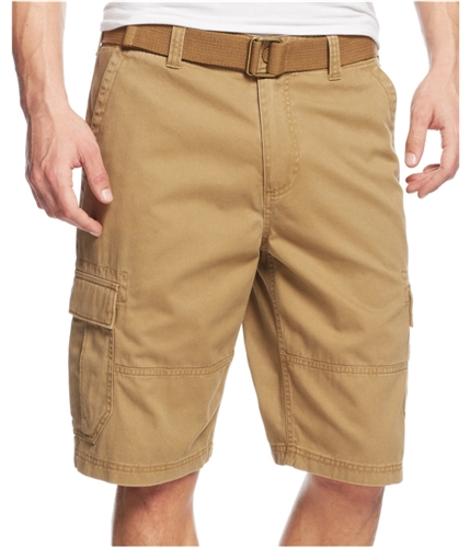 American Rag Mens Belted Relaxed Casual Cargo Shorts dullgold 44 Big