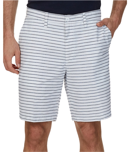 Nautica Mens Striped Casual Chino Shorts brightwht 30