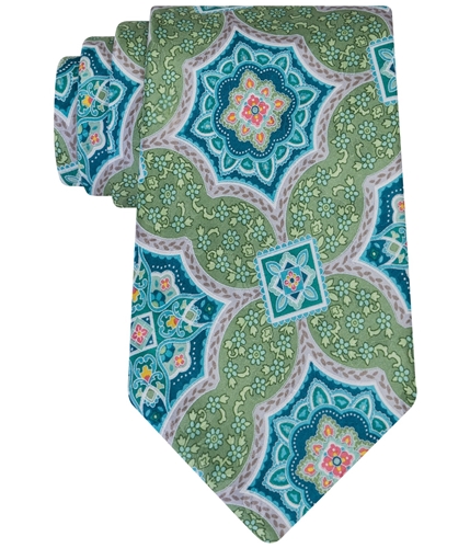 Geoffrey Beene Mens Medallion Culture Self-tied Necktie 400 One Size