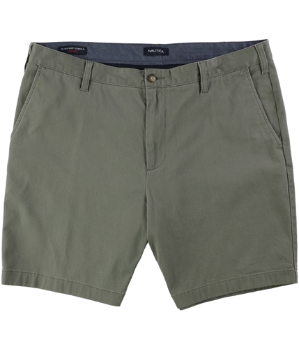 Nautica Mens Classic-Fit Casual Chino Shorts oysterbrwn 32