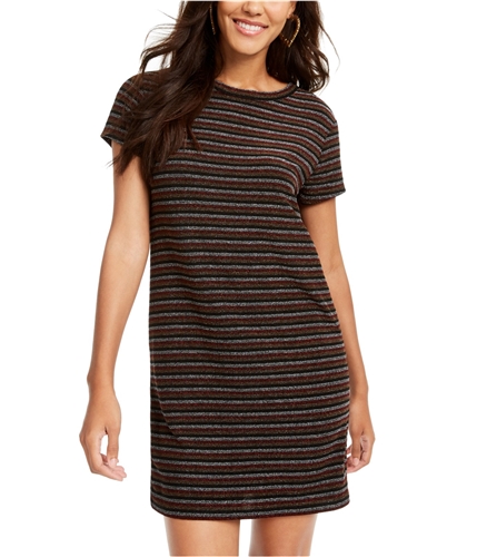 Rosie Harlow Womens Stripe Shirt Dress black L
