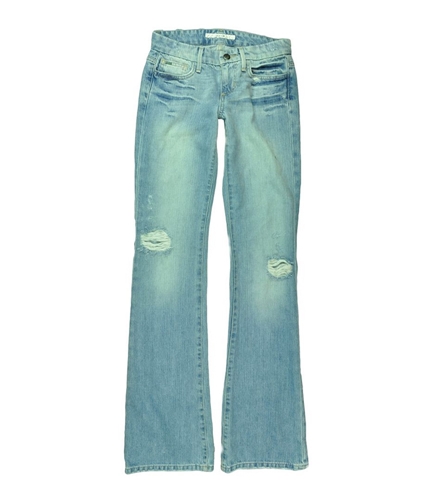 Joe's Womens The Rocker Authentic Lean Fit Flared Jeans blue 24x34