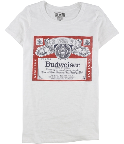 True Vintage Womens Budweiser Logo Graphic T-Shirt white L