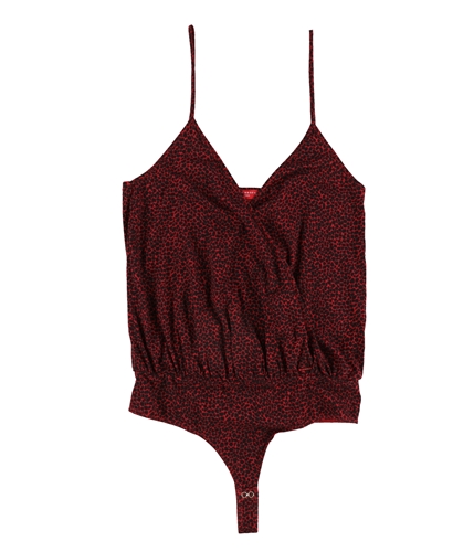 n:philanthropy Womens Wrap Bodysuit Jumpsuit redblack S