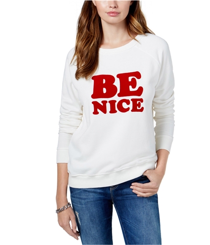 ban.do Womens Be Nice Pullover Sweater white XS