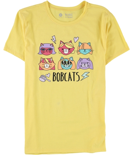 Skechers Womens Bobcats Graphic T-Shirt yellow M