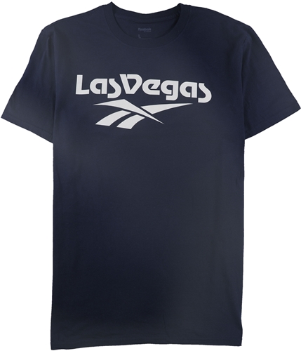 Reebok Mens Las Vegas Graphic T-Shirt navy S