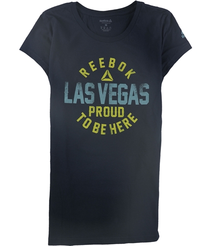 Reebok Womens Las vegas Proud To Be Here Graphic T-Shirt navy XS