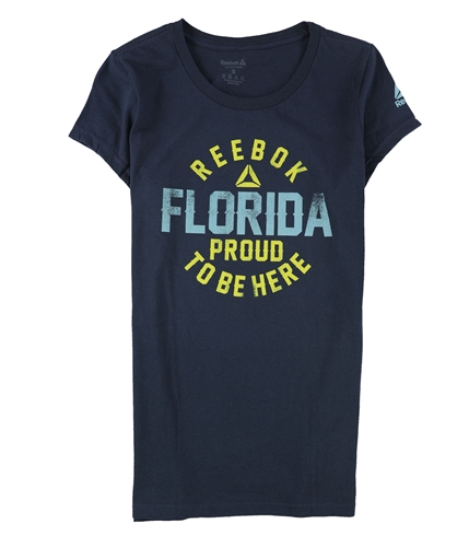 Reebok Womens Florida Proud To Be Here Graphic T-Shirt navy S